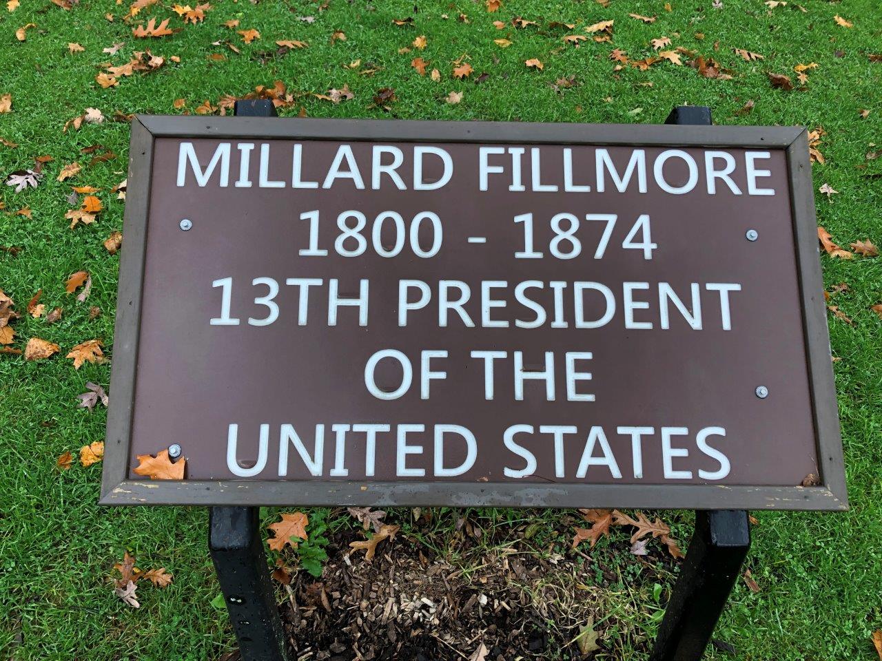 Millard Fillmore birthplace replica cabin