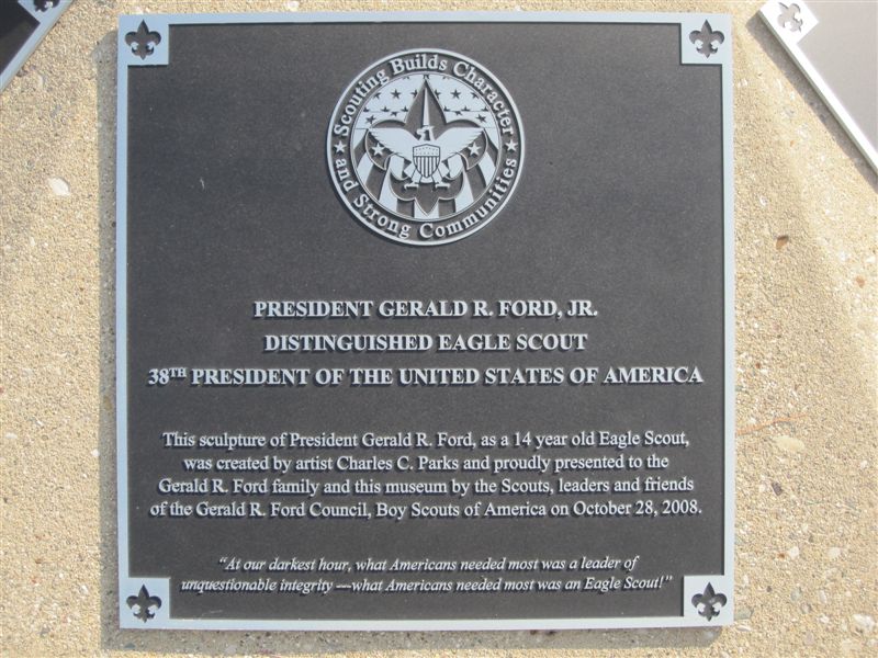 Gerald Ford Boy Scout Statue 