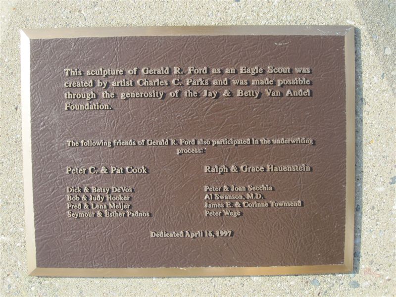 Gerald Ford Boy Scout Statue 