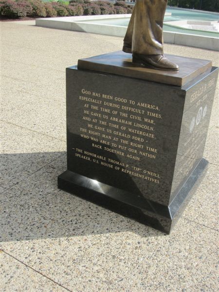 Gerald Ford Statue and Ford Museum in Grand Rapids