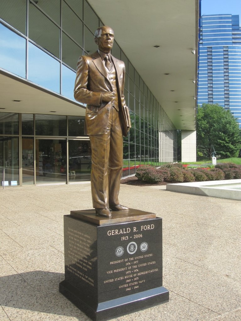 Jerry Ford Statue at the Gerald R. Ford Museum in Grand Rapids
