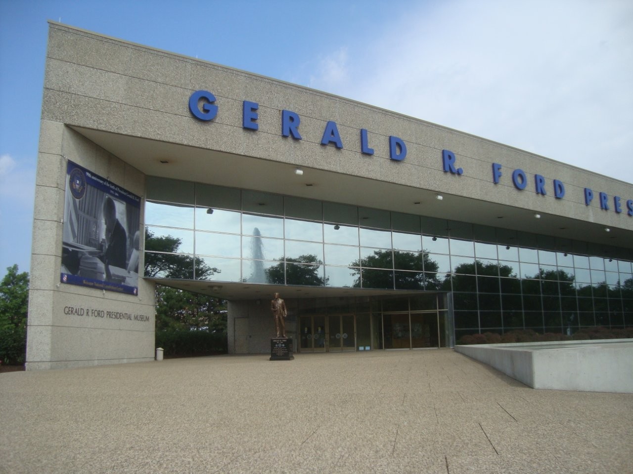 Gerald Ford Statue at the Gerald R. Ford Museum in Grand Rapids