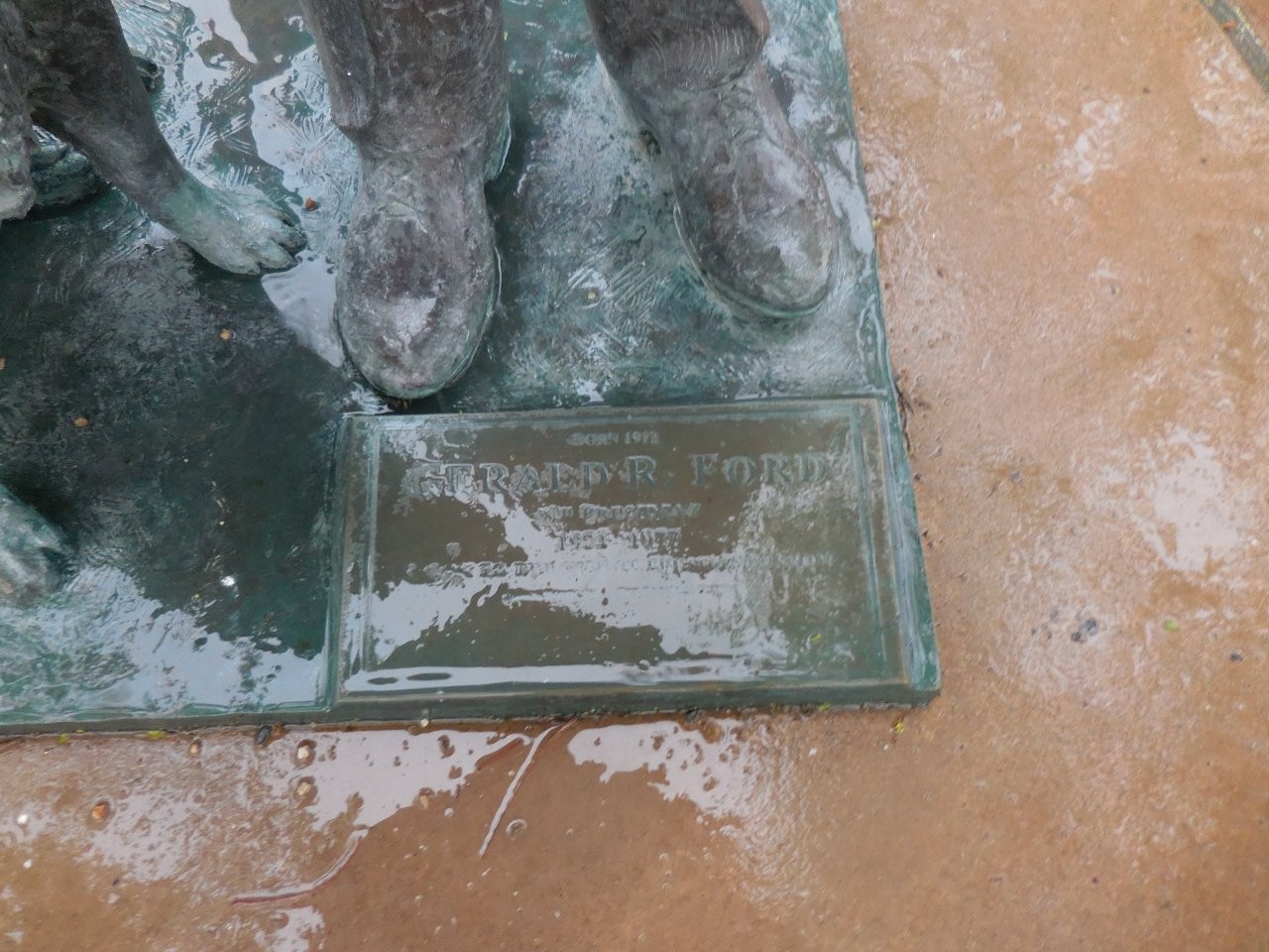 Gerald Ford statue in Rapid City, South Dakota