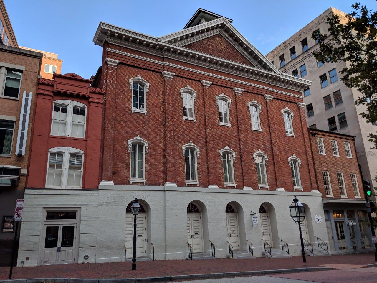 Abraham Lincoln assassination site at Ford's Theater in Washington