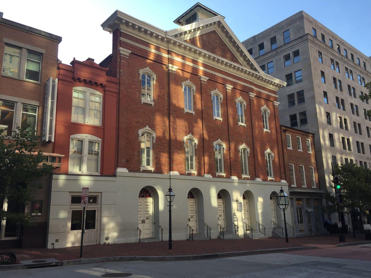 Abraham Lincoln assassination site at Ford's Theatre Washington