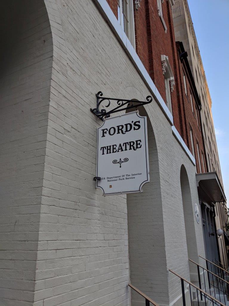 Abraham Lincoln assassination site at Ford's Theatre Washington