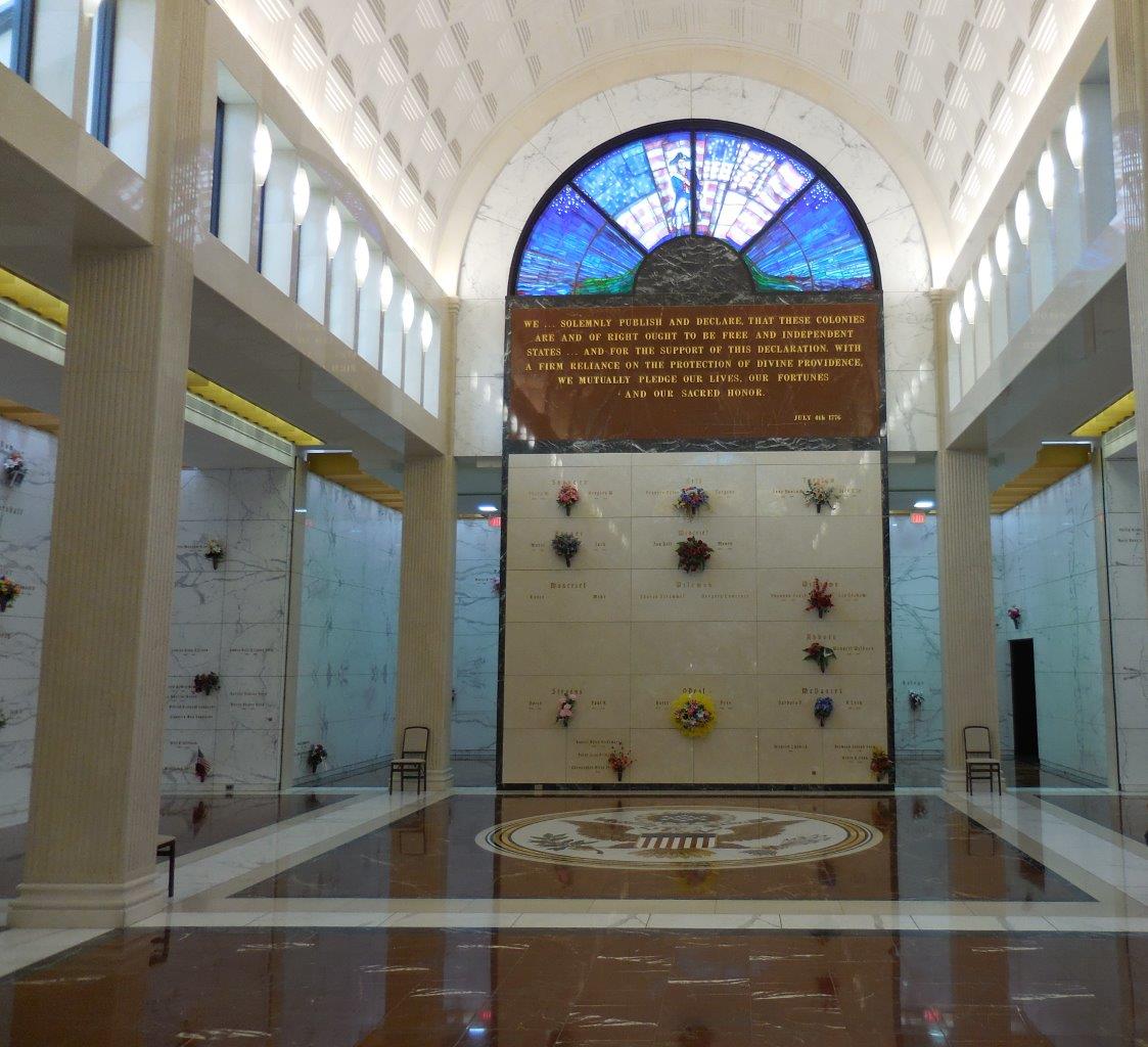 Greenwood mausoleum Presidential statues