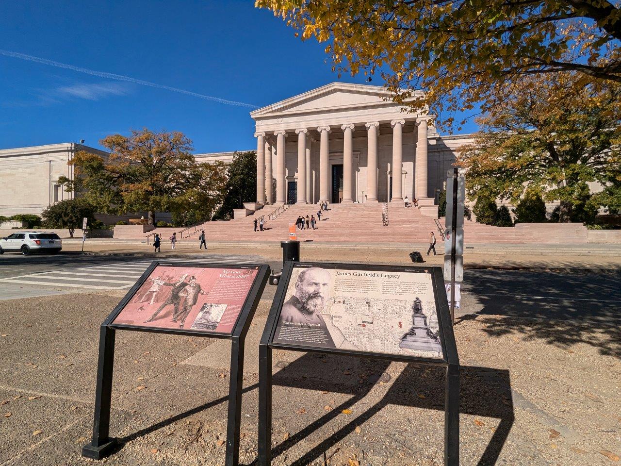 James Garfield assassination plaque in Washington
