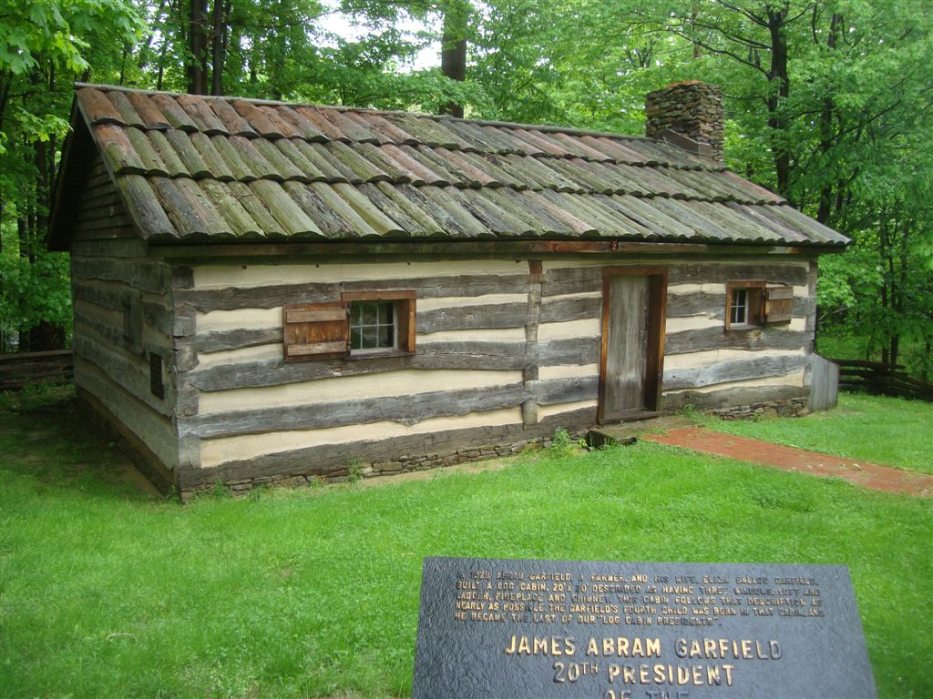 James Garfield birthplace cabin