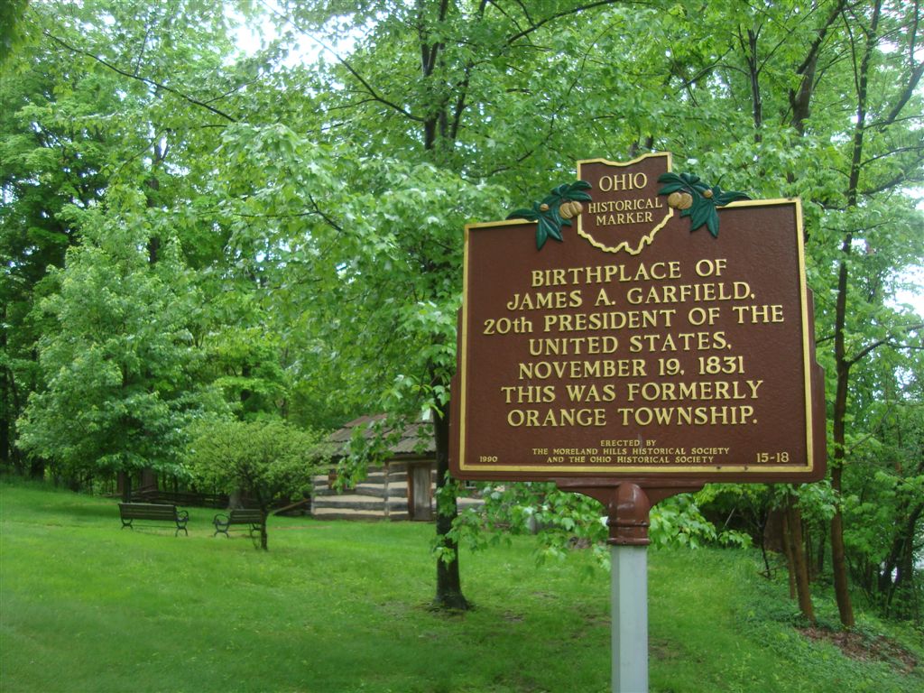 James Garfield birthplace historical marker