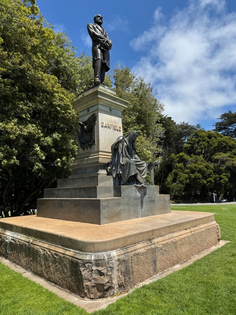 James Garfield monument in San Francisco, California