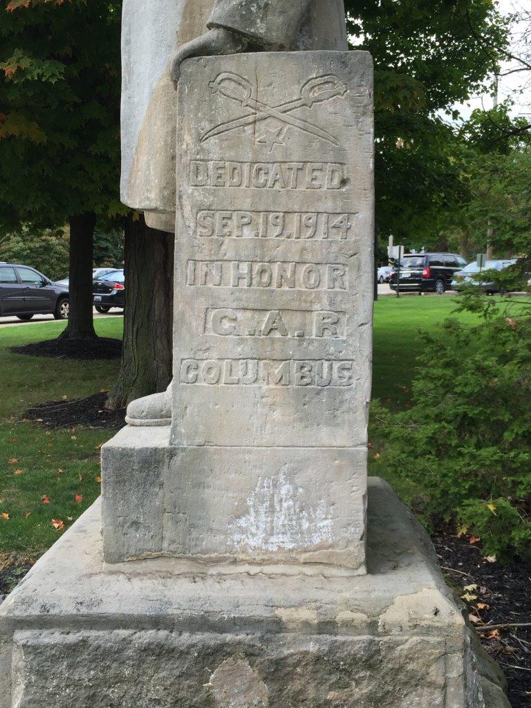 James Garfield statue in Hiram, Ohio