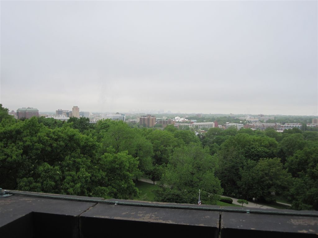 view from James Garfield tomb