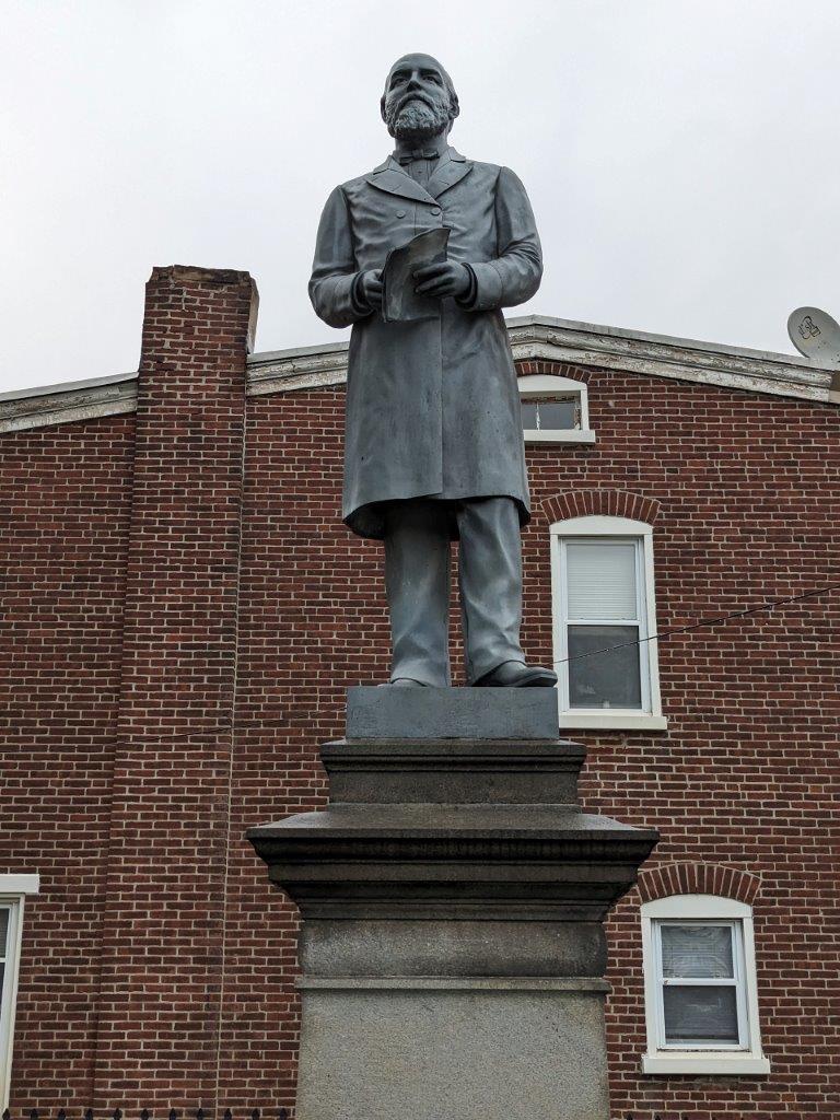 James Garfield statue in Wilmington, DE