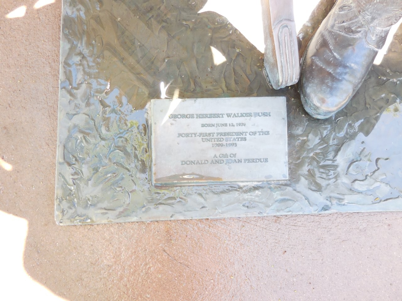 George Bush statue in Rapid City, South Dakota