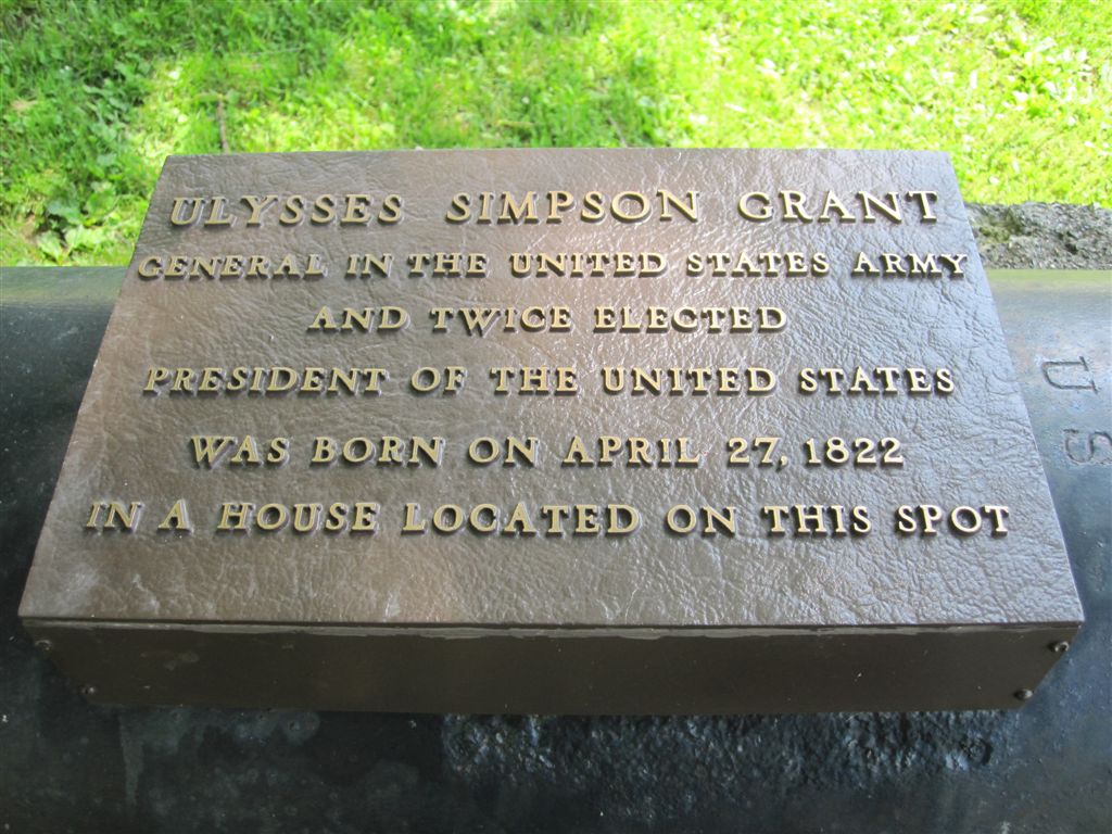 Ulysses S. Grant birthplace historical marker