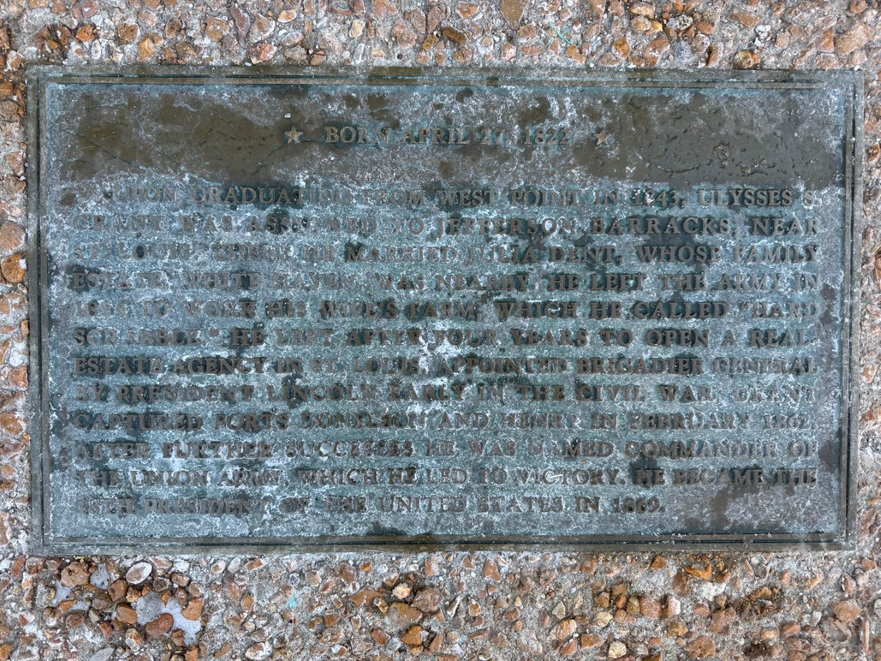 Ulysses S. Grant Star on the St. Louis Walk of Fame