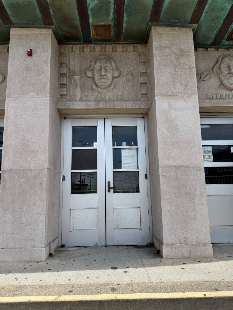 George Washington carving at George Washington High School in San Francisco, California