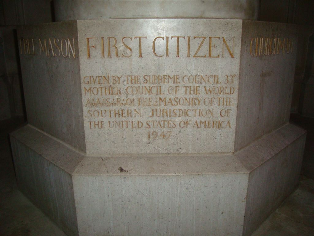 George Washington statue at National Cathedral in Washington