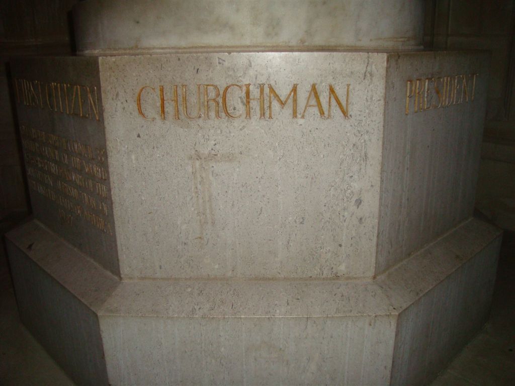 George Washington statue at National Cathedral in Washington