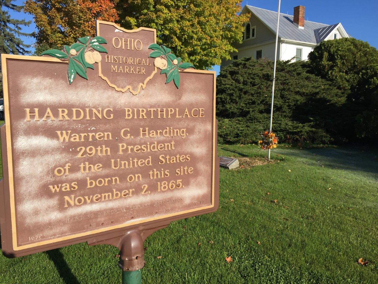 photo of Warren Harding birthplace