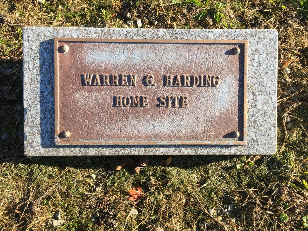 photo of Warren Harding birthplace town marker