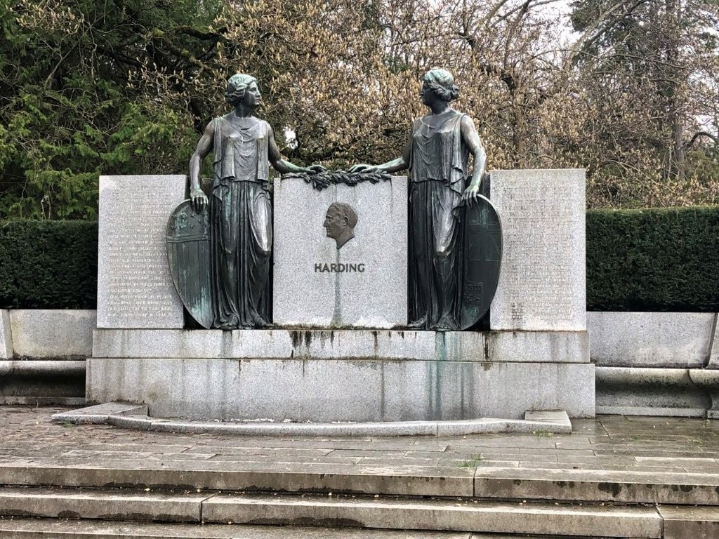 Warren Harding memorial in Vancouver, B.C.