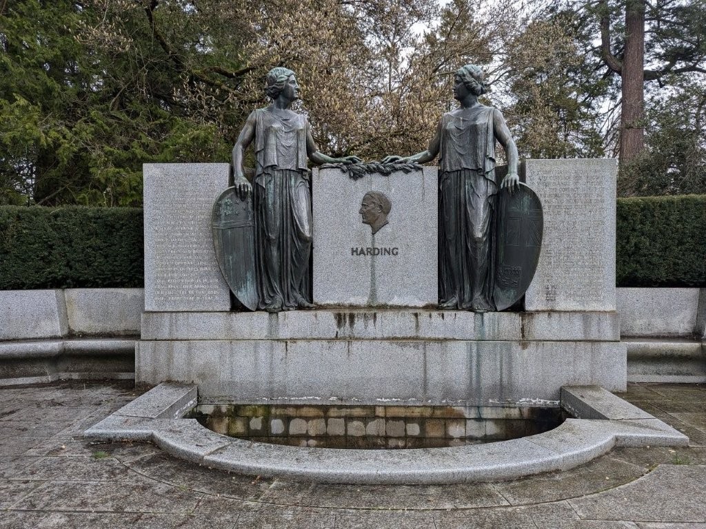 Warren Harding memorial in Stanley Park