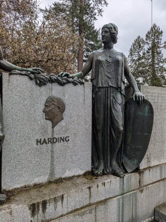 Warren Harding memorial in Vancouver