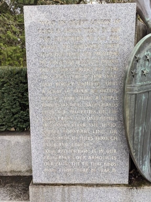 Warren Harding memorial in Stanley Park in British Columbia
