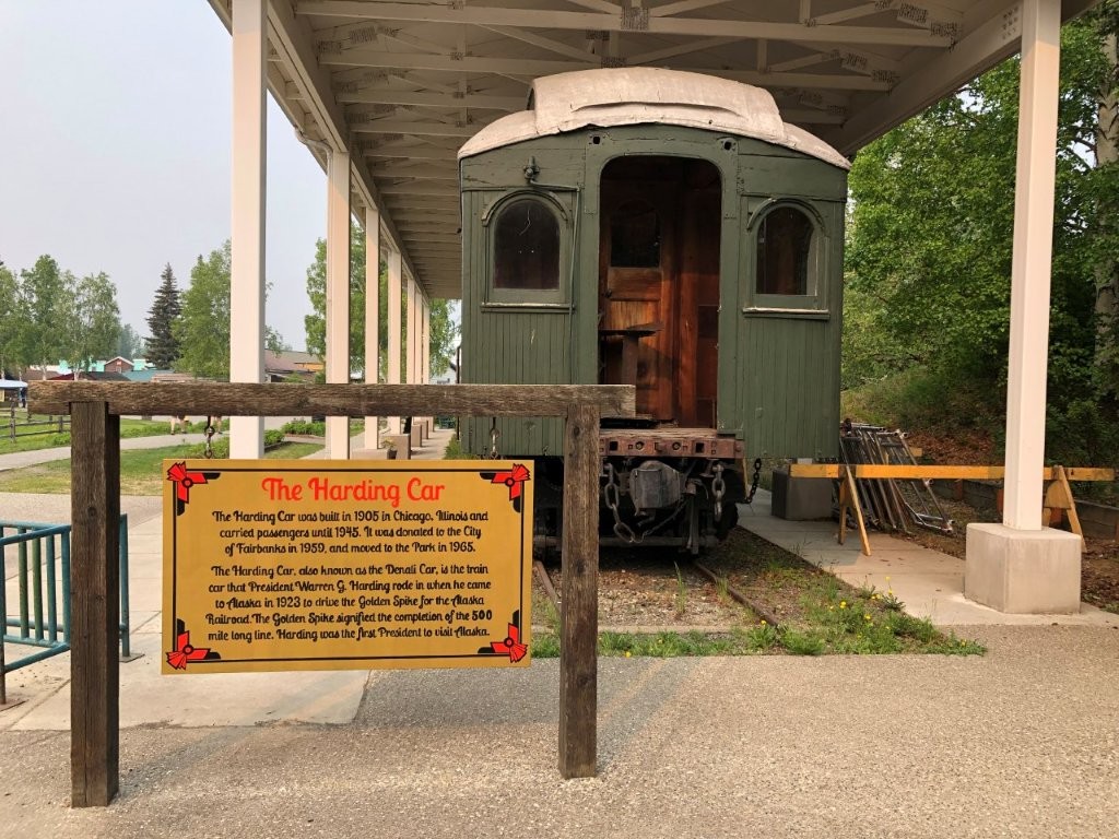 Warren Harding railroad car in Alaska
