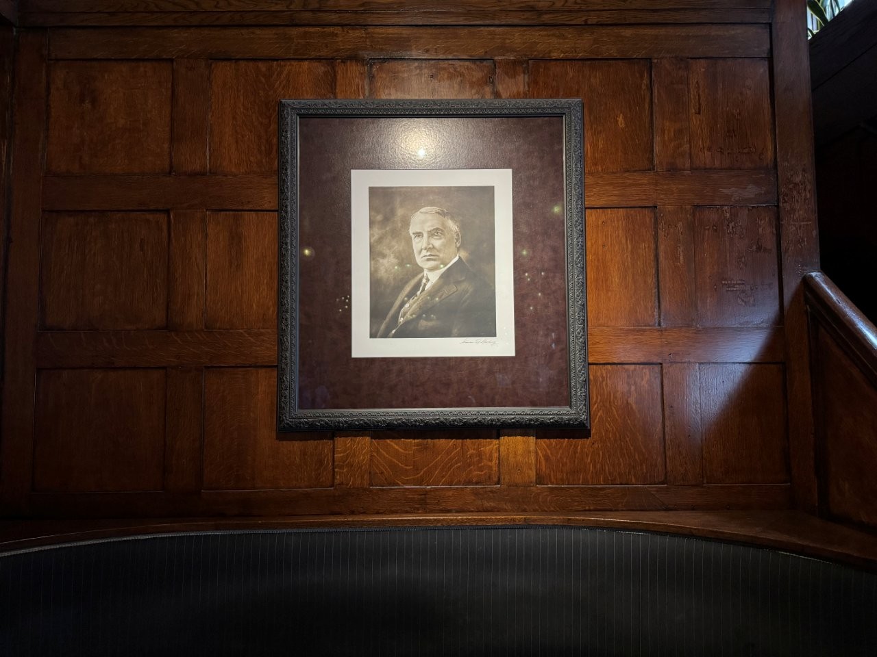 Warren Harding portrait in San Francisco, California