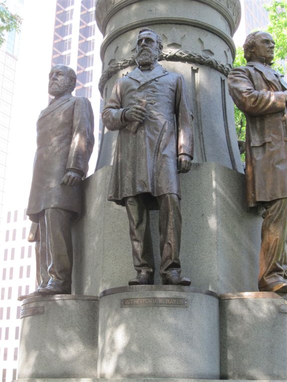 Hayes statue