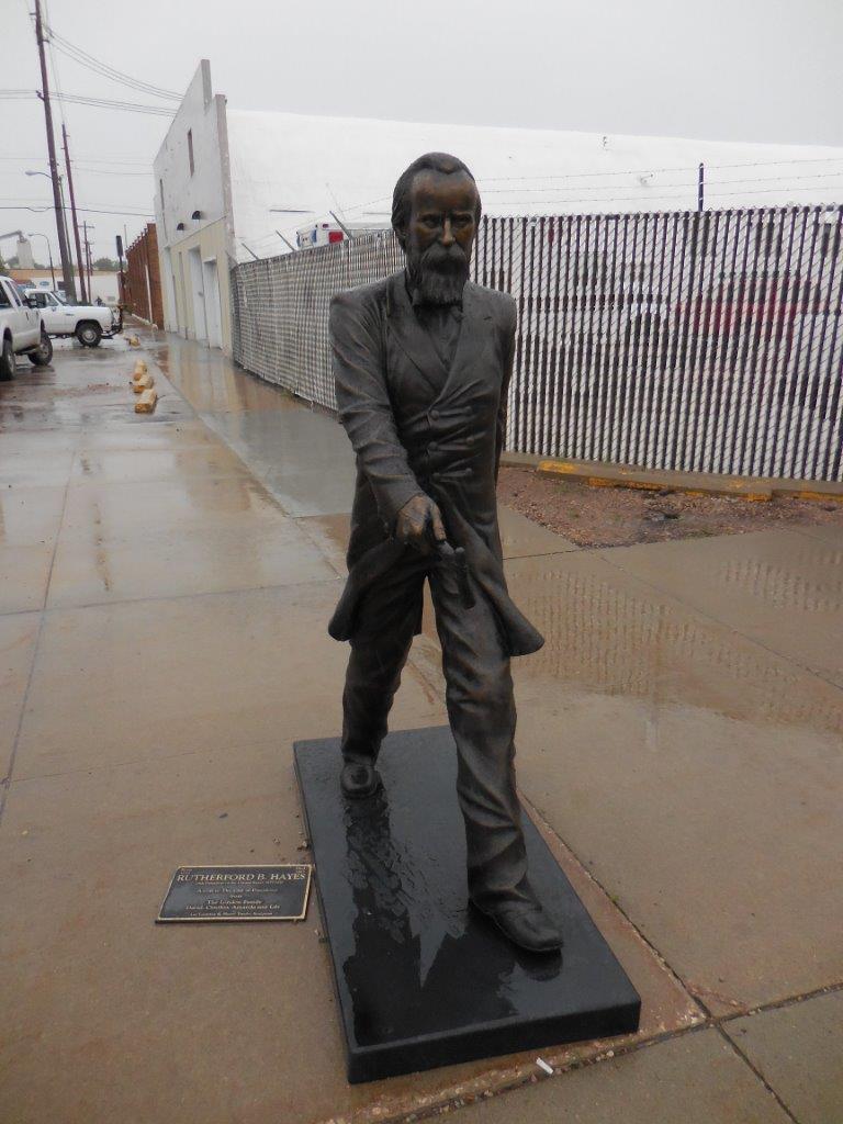 Rutherford B. Hayes statue in Rapid City, South Dakota