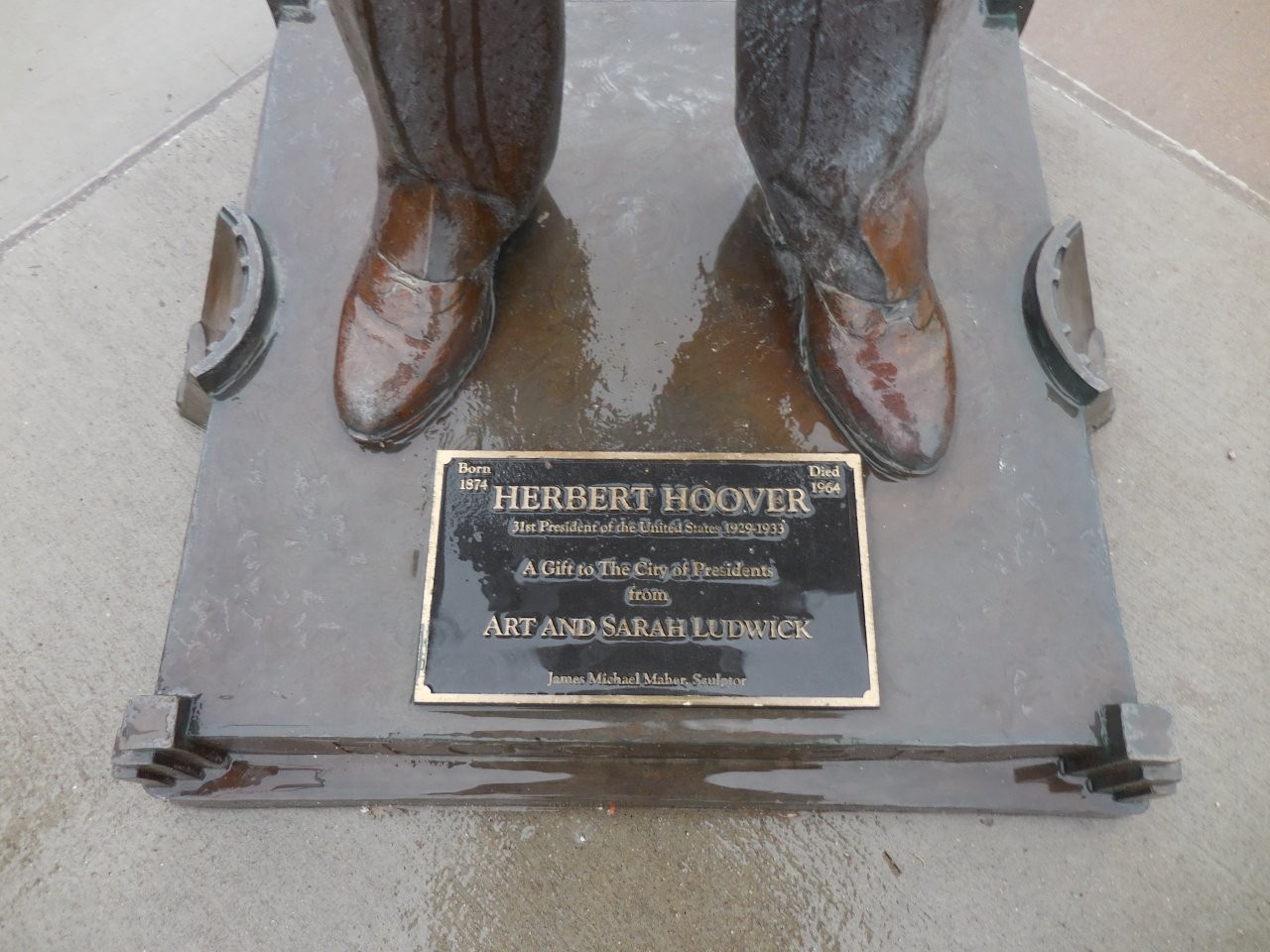 Herbert Hoover statue in Rapid City, South Dakota