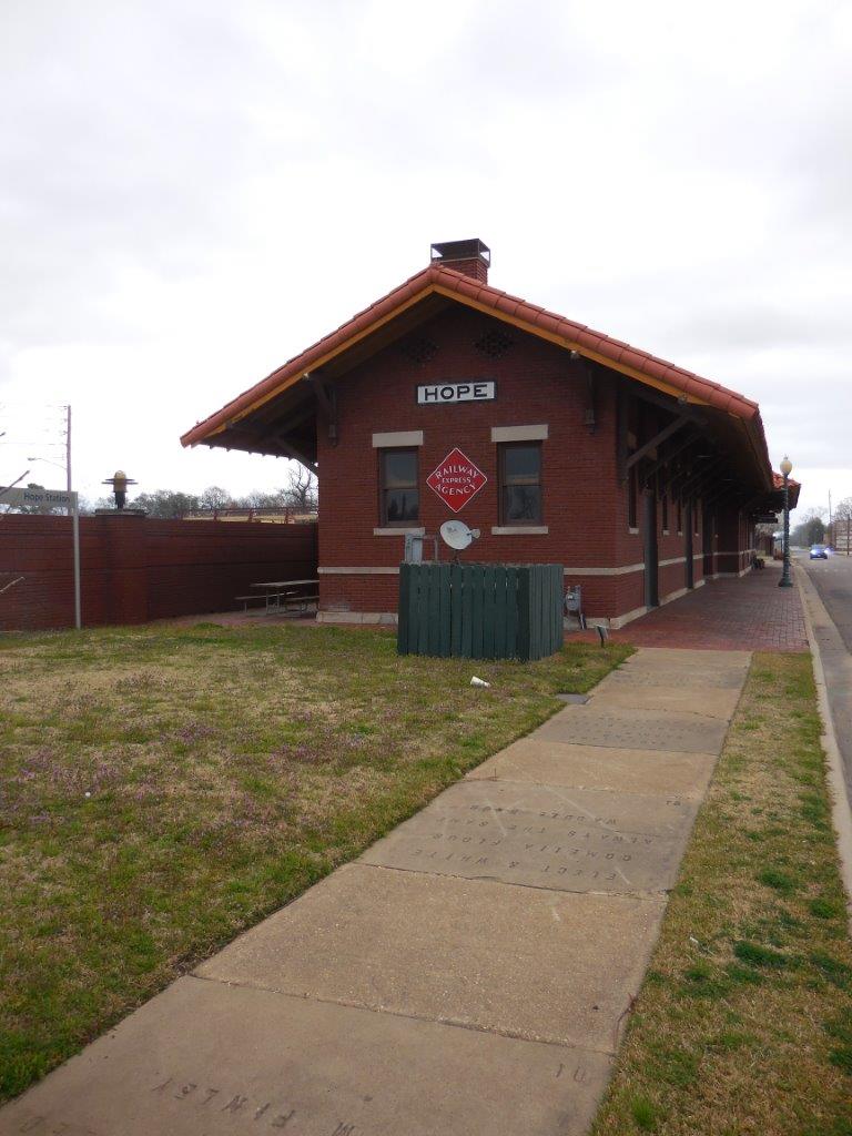 Bill Clinton museum building in Hope