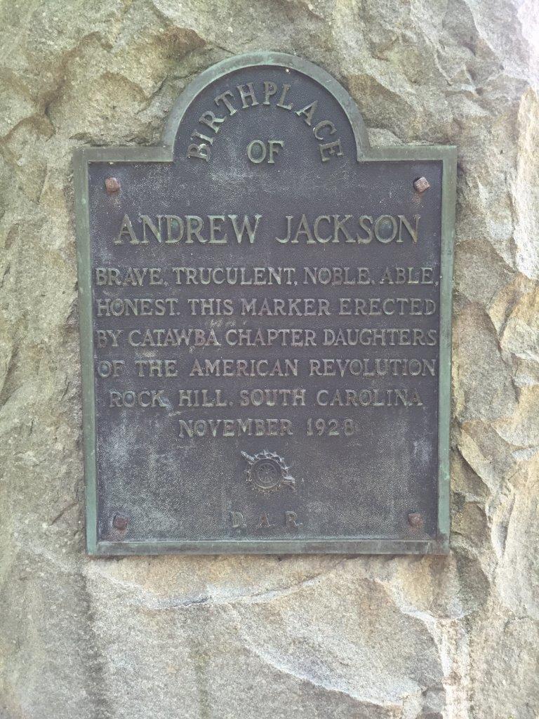 Andrew Jackson birthplace - Waxhaws Region of North and South Carolina