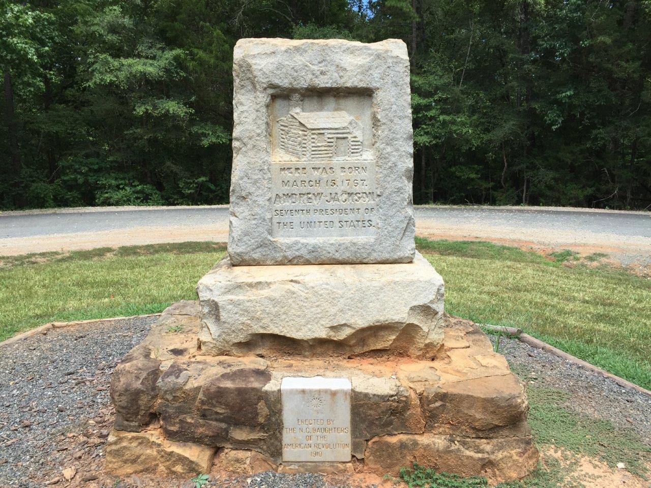 Andrew Jackson birthplace - Waxhaws Region of North and South Carolina