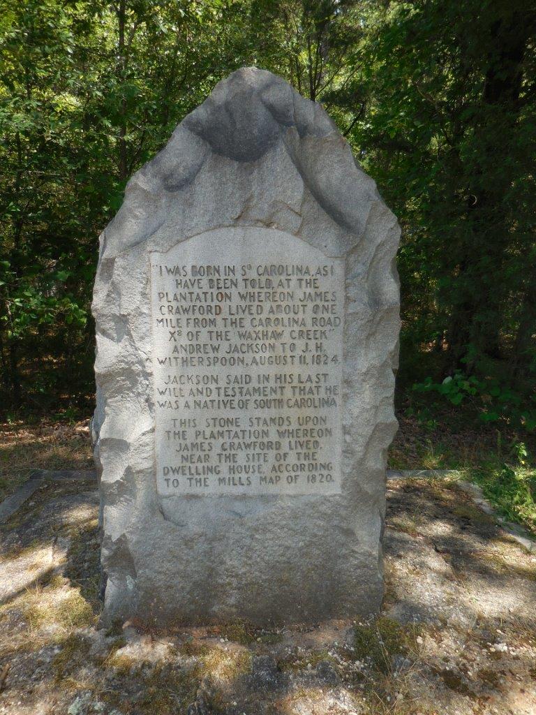 Andrew Jackson birthplace - Waxhaws Region of North and South Carolina