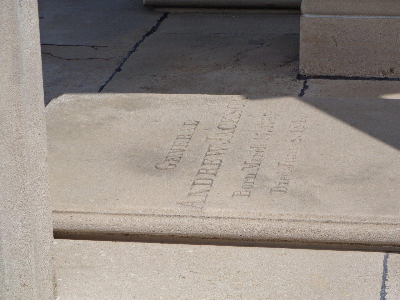 Andrew Jackson grave stone