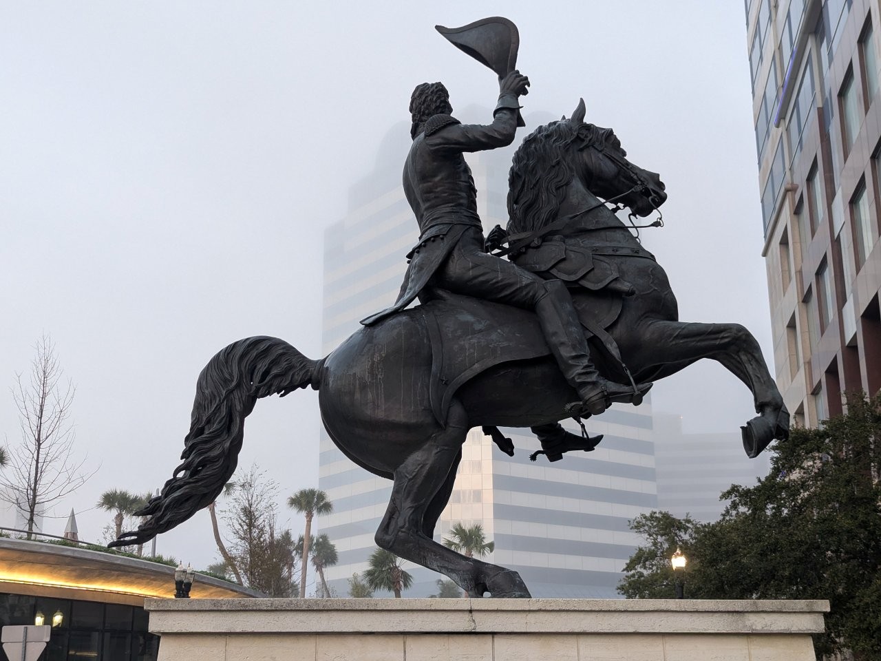 Andrew Jackson equestrian statue in Jacksonville, Florida
