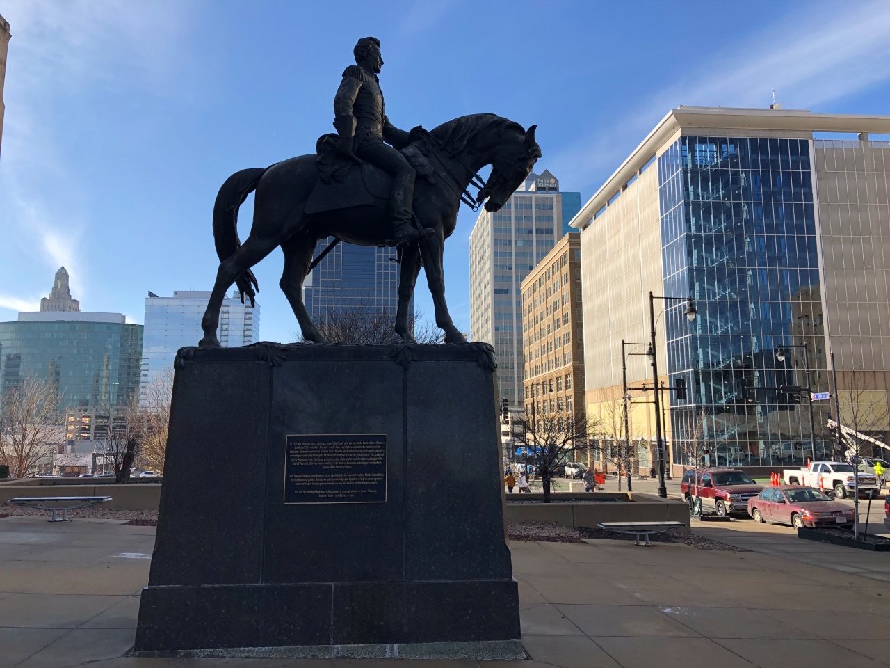 Andrew Jackson statue at Jackson County Courthouse in Kansas City, Missouri