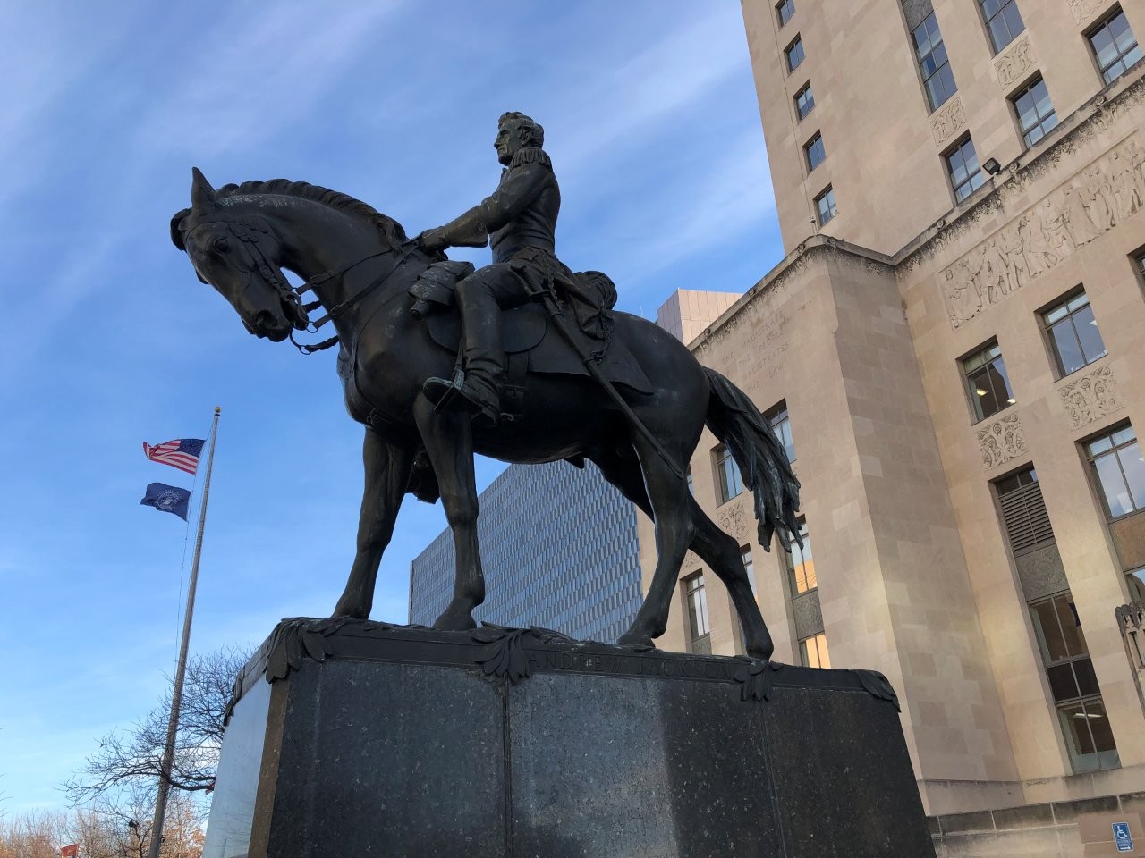 Andrew Jackson equestrian statue in Kansas City, Missouri
