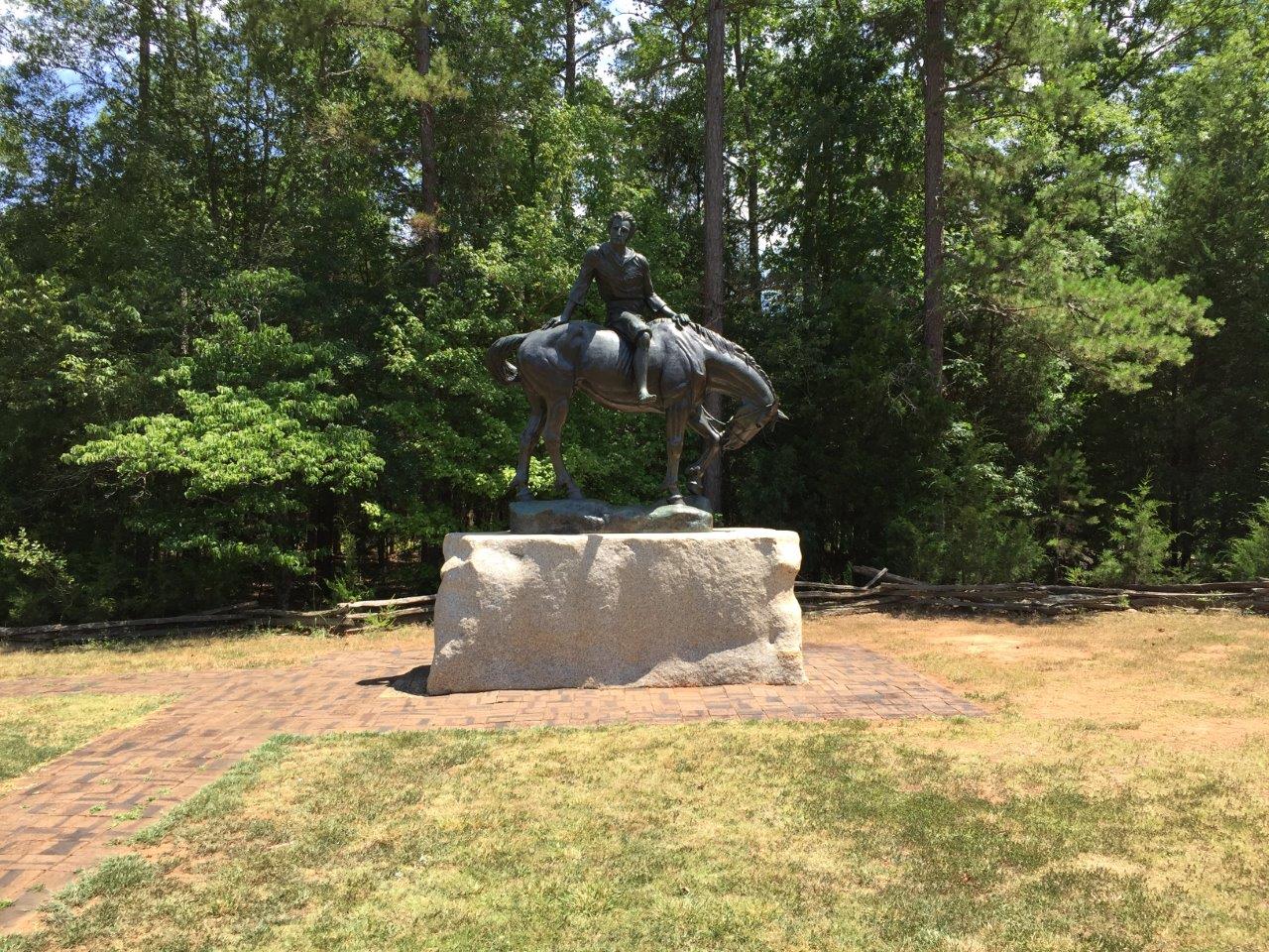 Andrew Jackson statue at Andrew Jackson State Park in Lancaster County, South Carolina