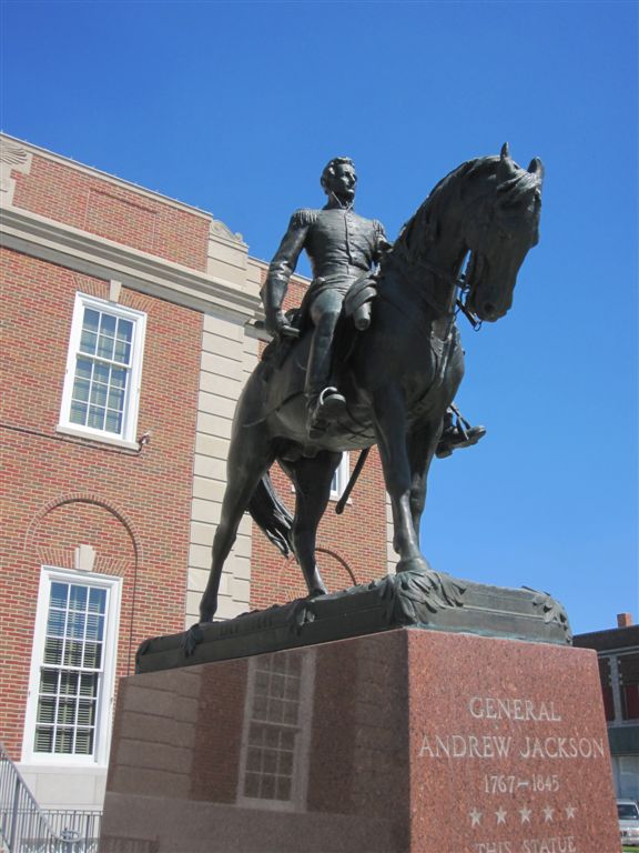 Andrew Jackson statue in Independence, Missouri 
