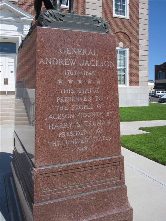 Andrew Jackson statue in Independence, Missouri 