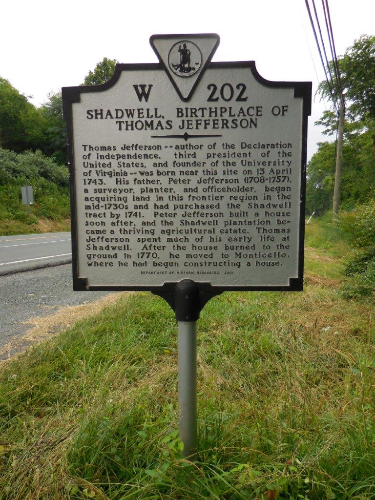 photo of Thomas Jefferson's birthplace