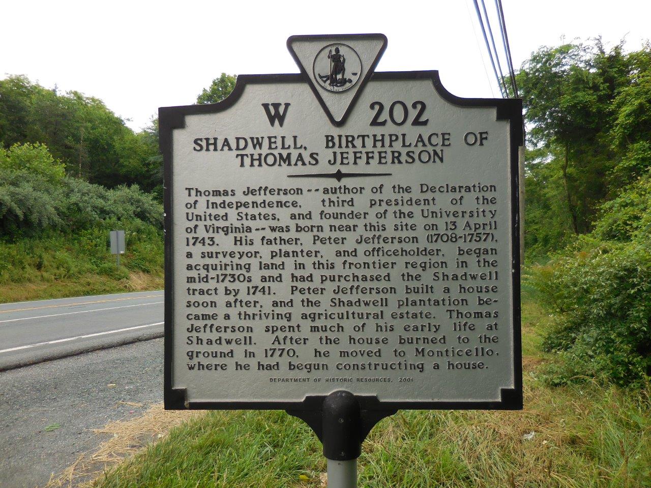 House in which Thomas Jefferson was born