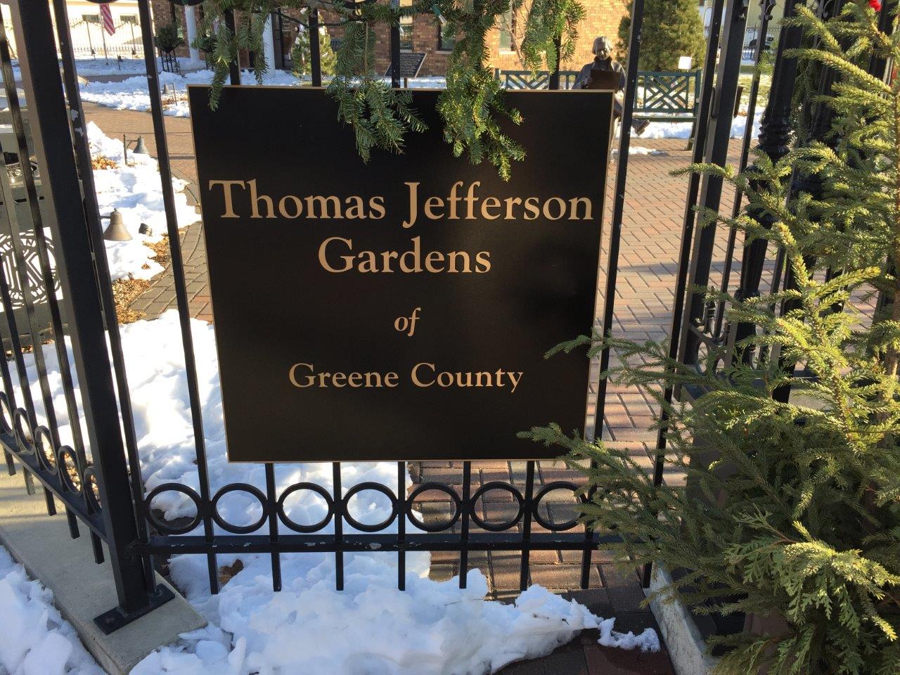 Thomas Jefferson Gardens and Statue in Jefferson, Iowa