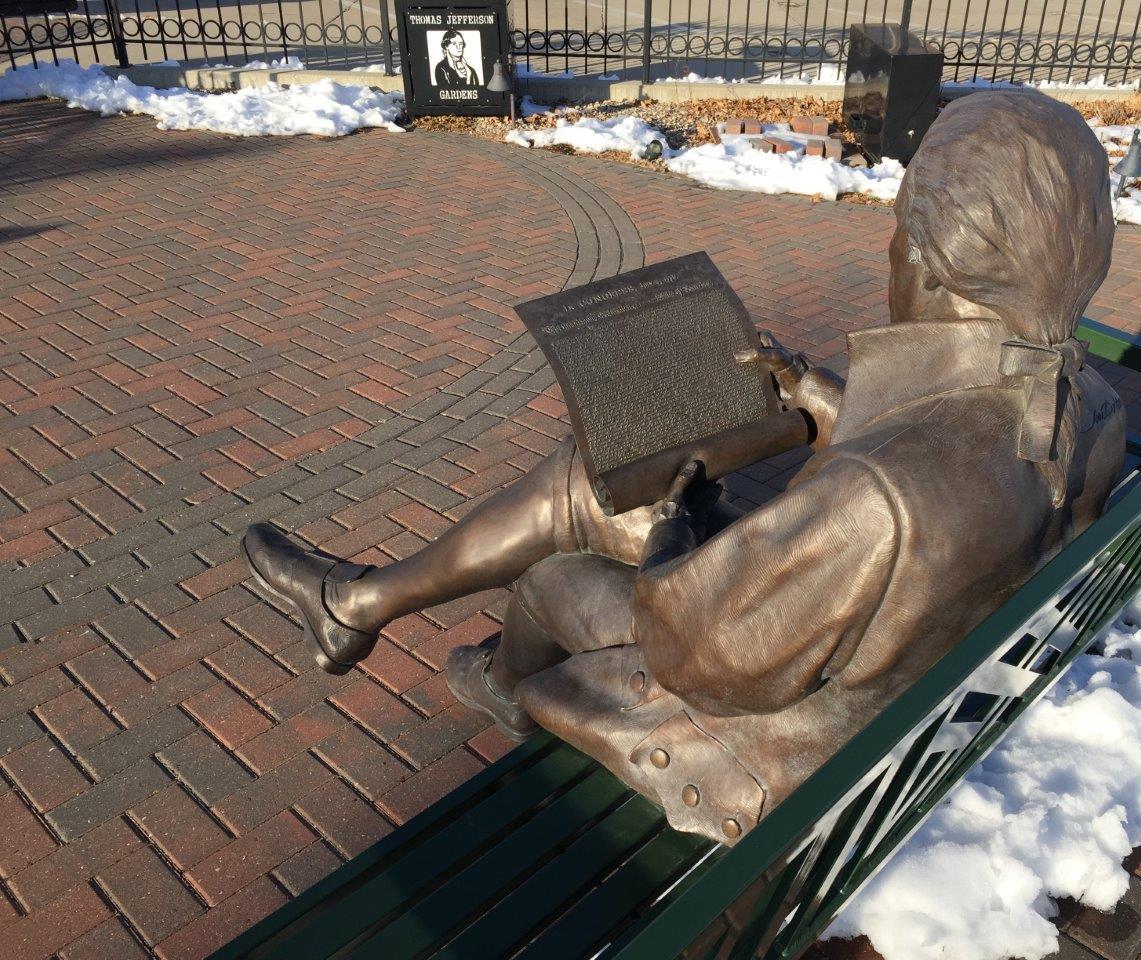 Thomas Jefferson Gardens and Statue in Jefferson, Iowa